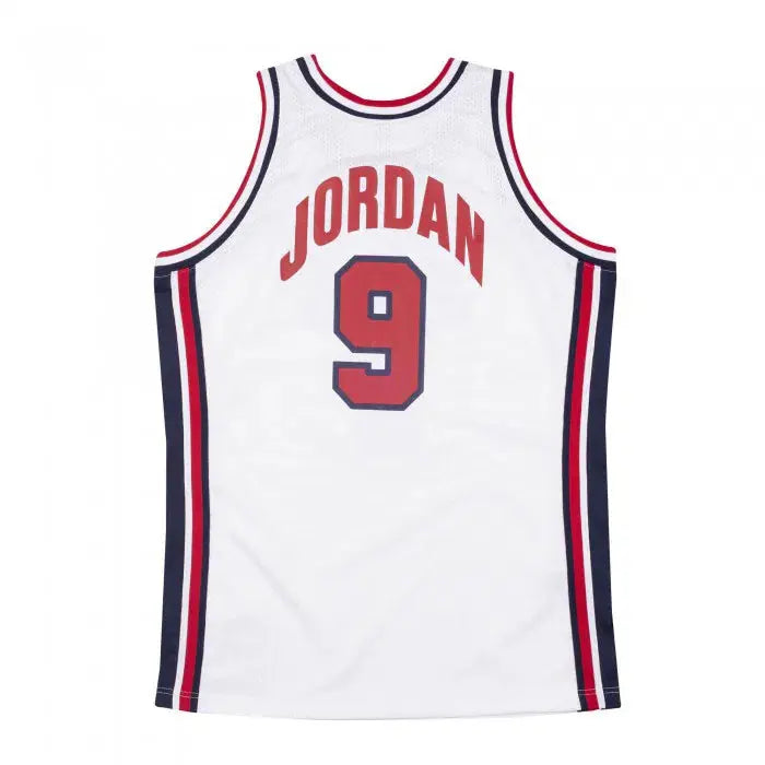 Maillot Michael Jordan 1992 USA Basketball Blanc Mitchell & Ness - Édition Domicile - YamaKits
