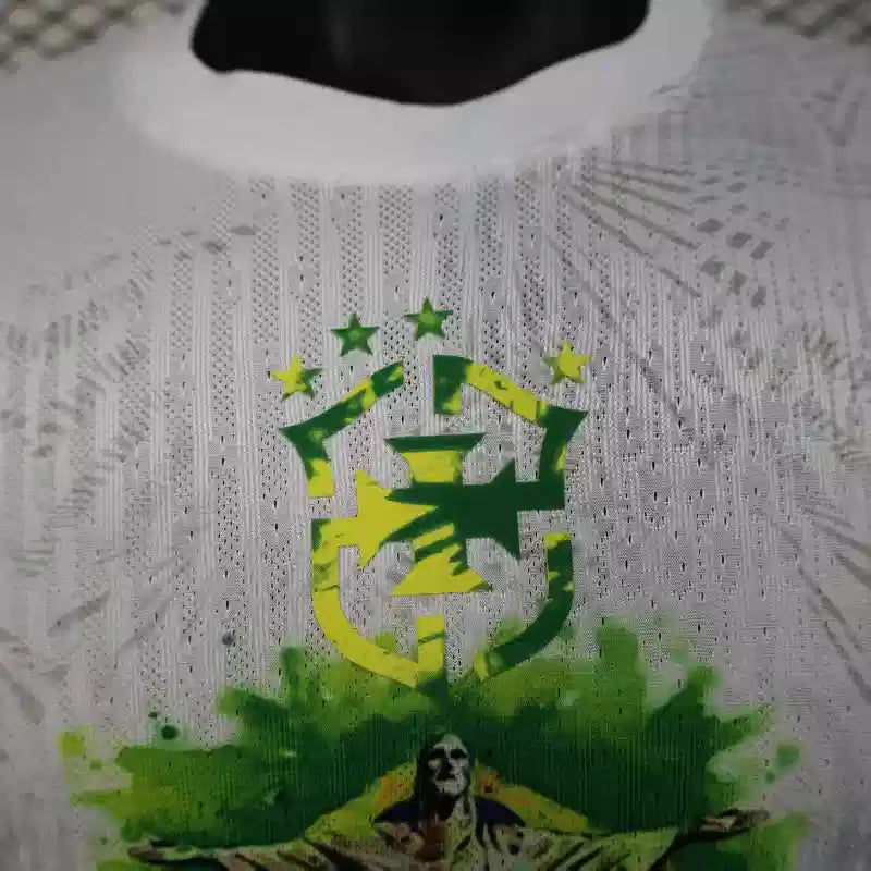 MAILLOT BRÉSIL CONCEPT "Blanc" 2025/2026 Version Player YamaKits Foot