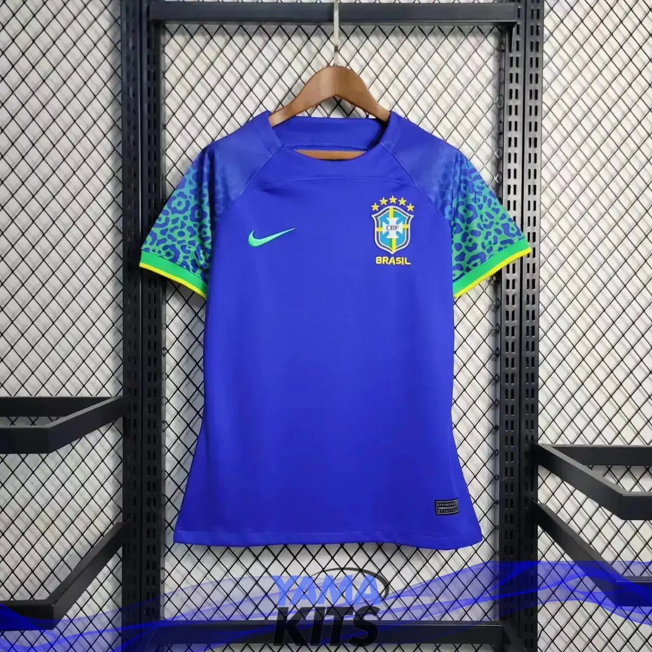 Maillot Femme Brésil/Brazil Extérieur "Bleu" 2022/2023 - YamaKits