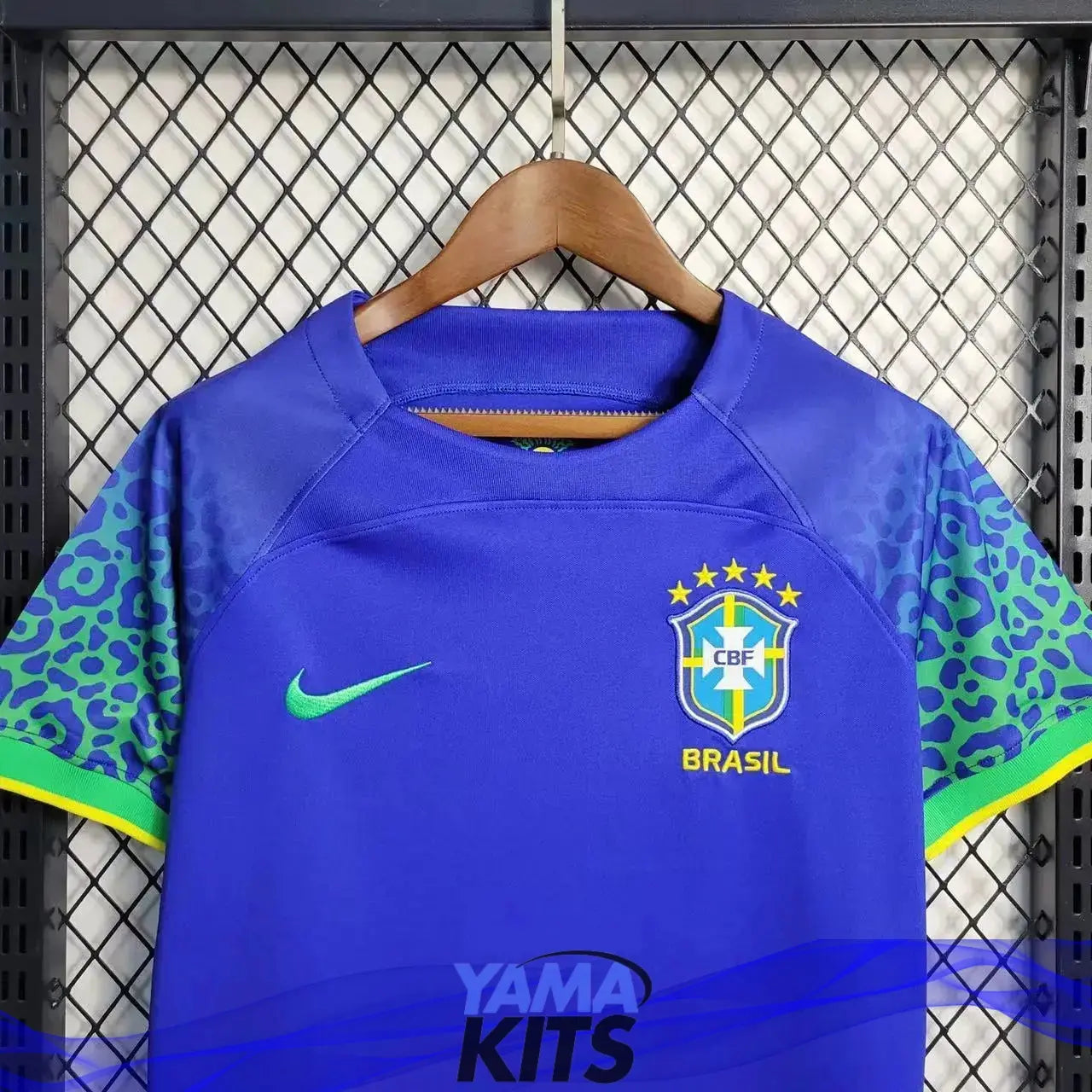 Maillot Femme Brésil/Brazil Extérieur "Bleu" 2022/2023 - YamaKits