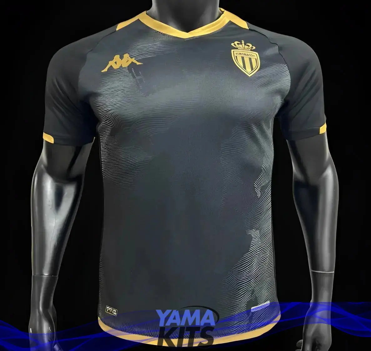 MAILLOT AS MONACO "THIRD" BLACK 2023/2024 Version Player - YamaKits