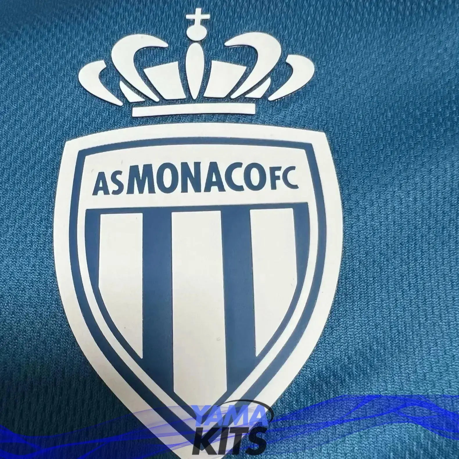 MAILLOT AS MONACO EXTÉRIEUR "BLANC, BLEU" 2023/2024 Version Player - YamaKits