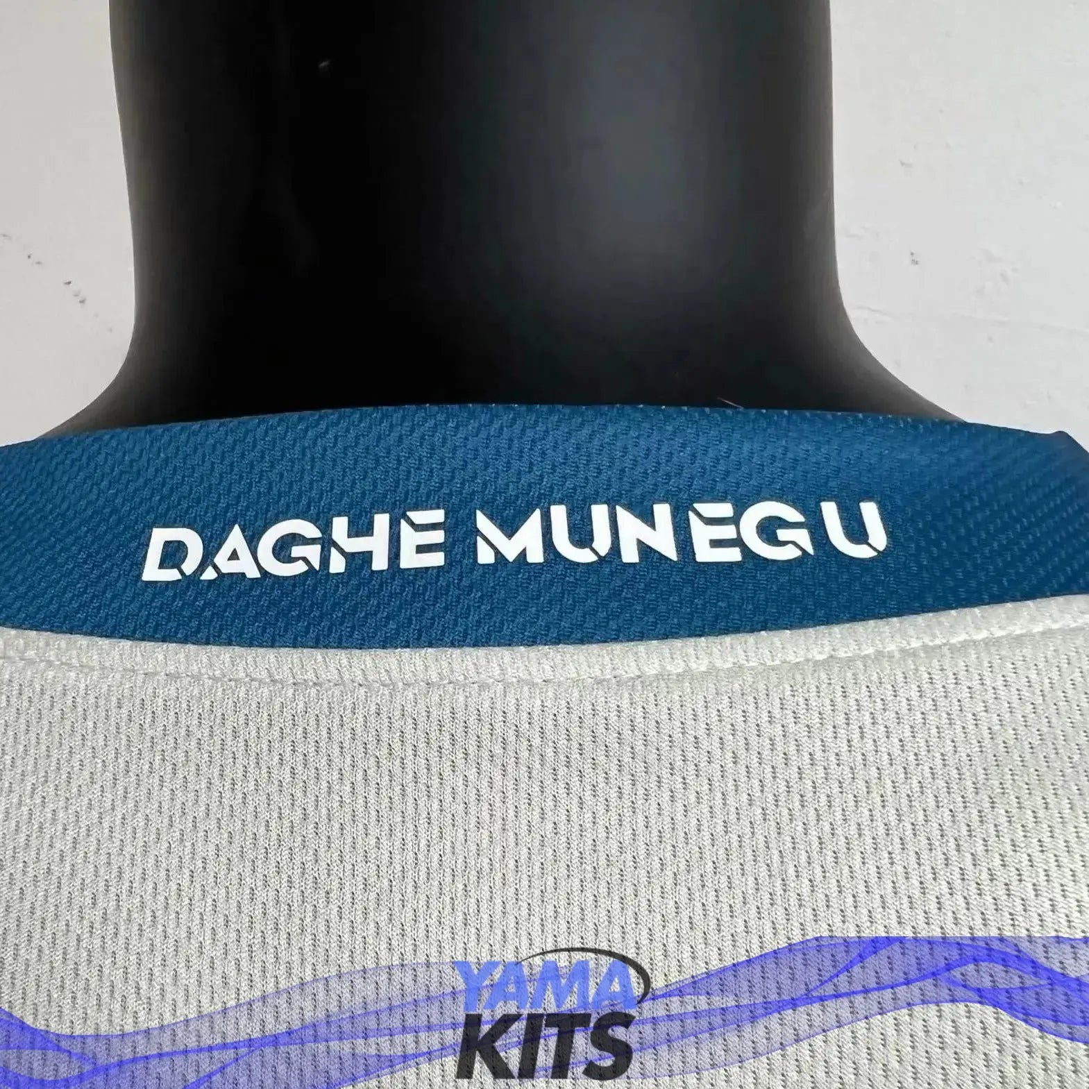 MAILLOT AS MONACO EXTÉRIEUR "BLANC, BLEU" 2023/2024 Version Player - YamaKits