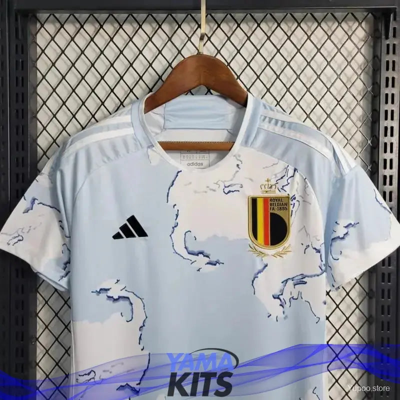 Maillot Femme Belgique Extérieur "Bleu Clair" 2023/2024 - YamaKits