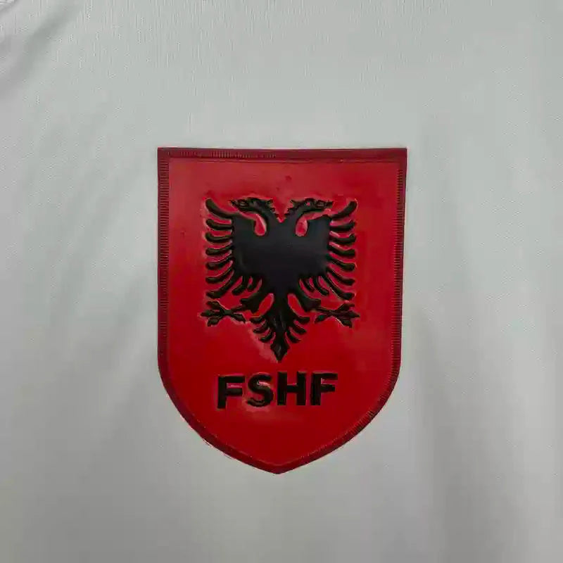 Maillot Albanie extérieur "Blanc" 2025/2026 YamaKits Foot