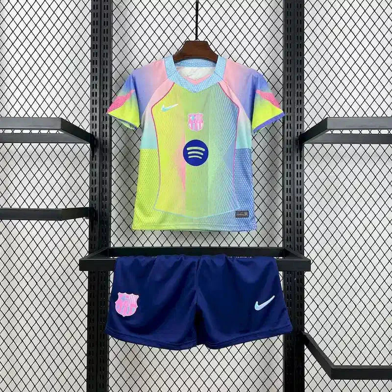 Maillot Barcelone enfant concept "jaune,rose" 2025/2026 YamaKits Foot