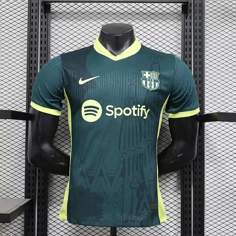 Maillot Barcelone concept "Vert" 2025/2026 Version Player YamaKits Foot