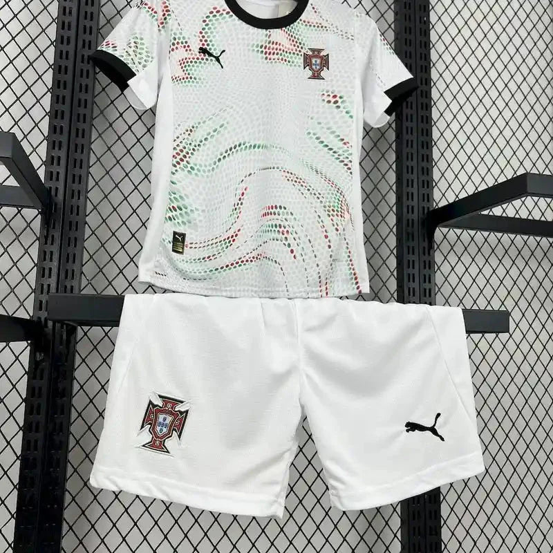 Maillot Portugal ENFANT extérieur "Blanc" 2025/2026 YamaKits Foot