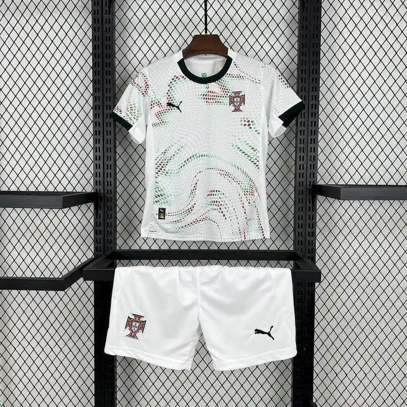 Maillot Portugal ENFANT extérieur "Blanc" 2025/2026 YamaKits Foot