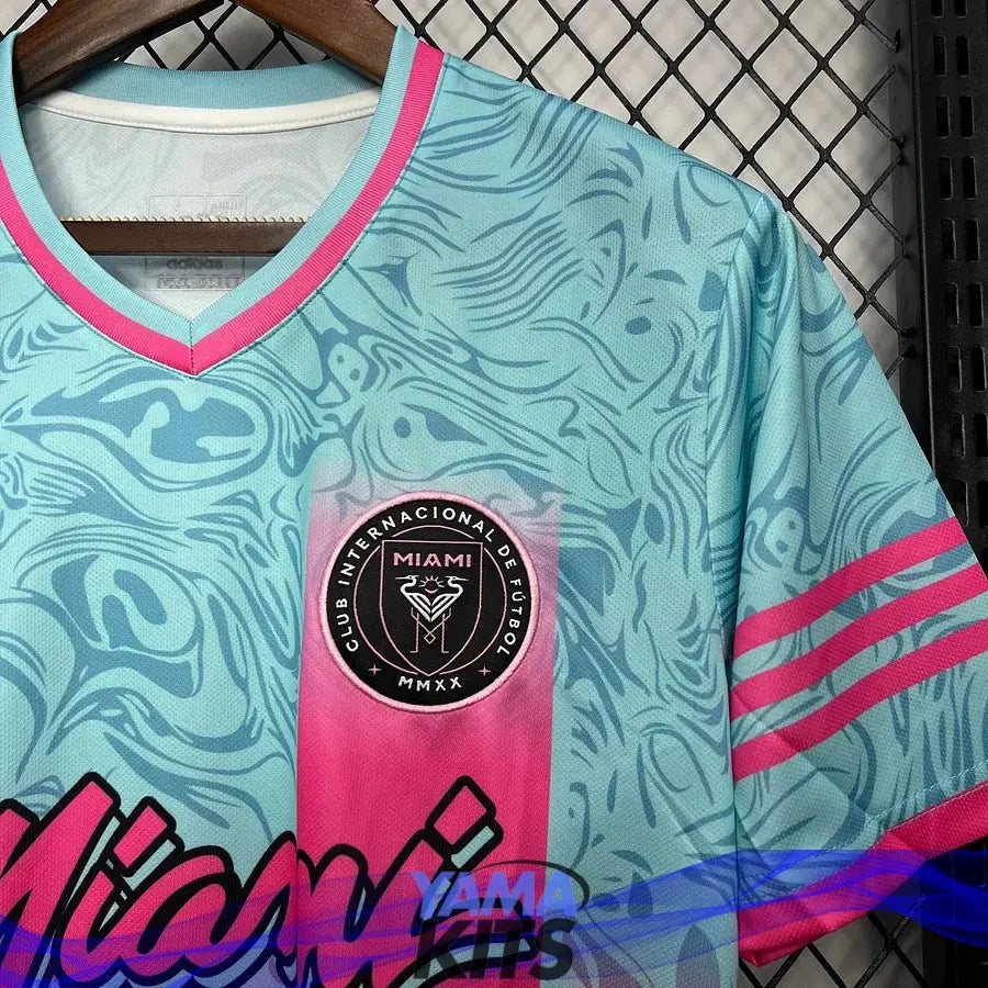 Maillot Miami concept « Bleu, Rose » 2024/2025 YamaKits