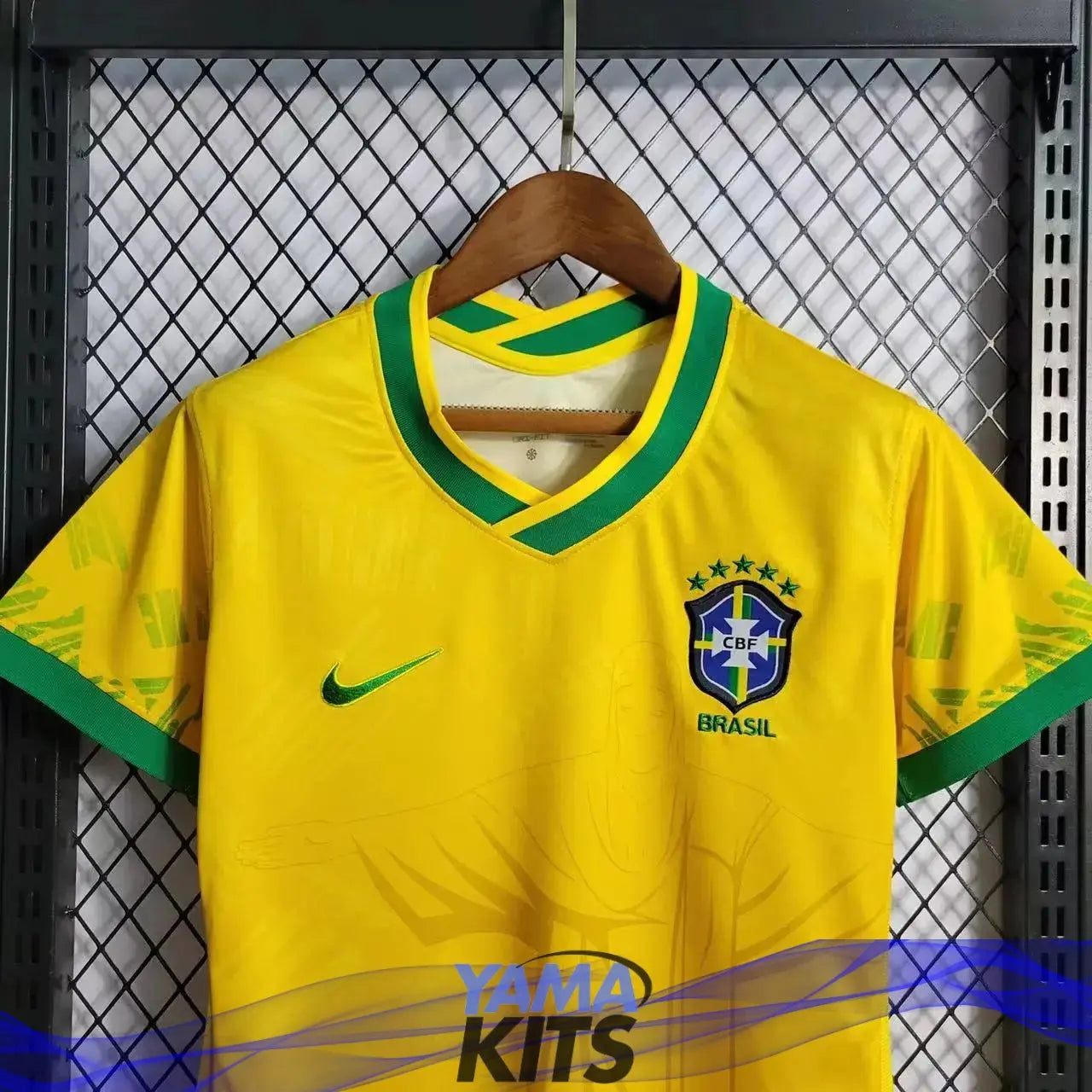 Maillot Femme du Brésil/Brazil Concept Jaune « Christ rédempteur » - YamaKits