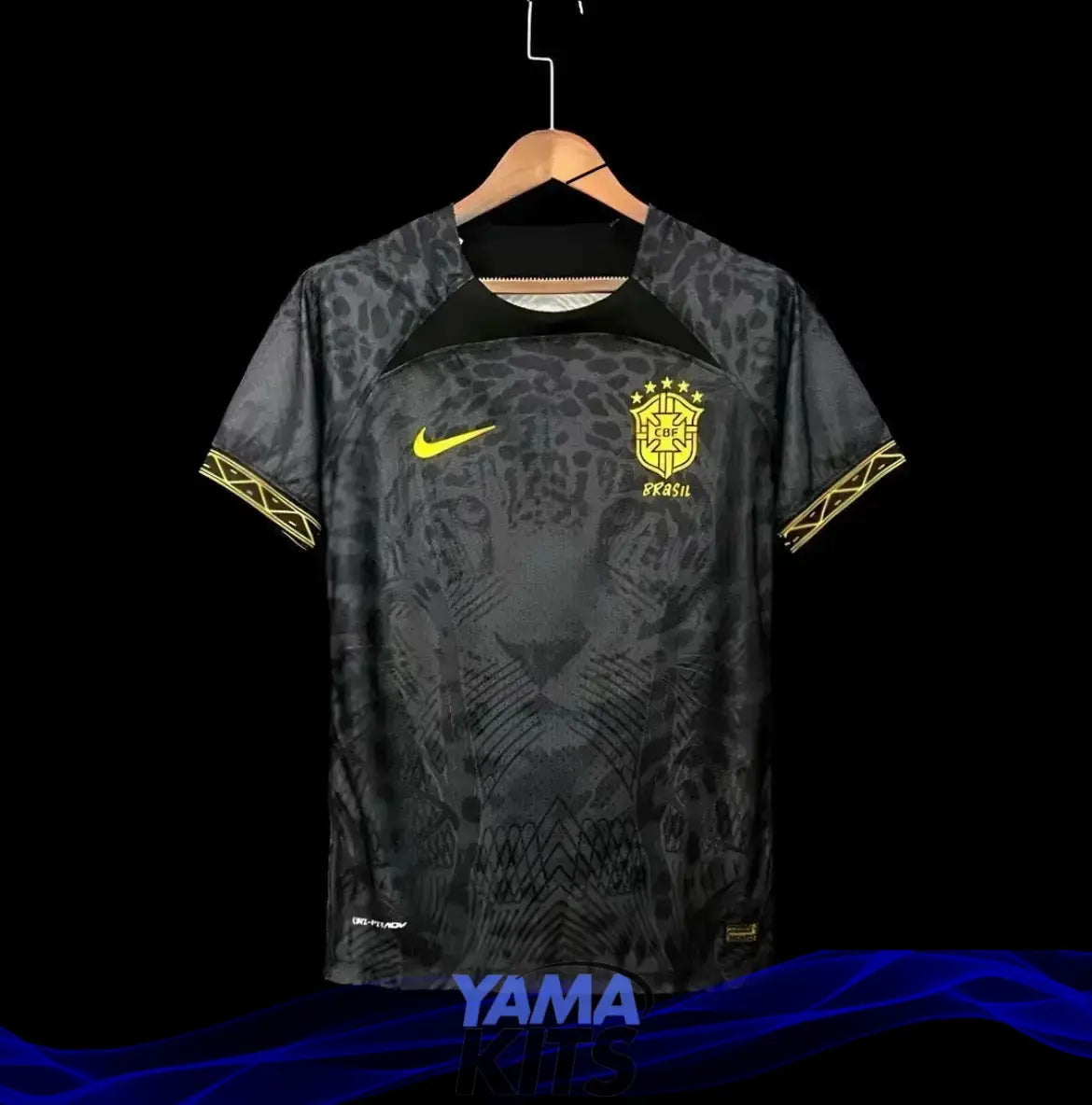 Maillot Brésil Concept noir « Lion » 2024/2025 - YamaKits