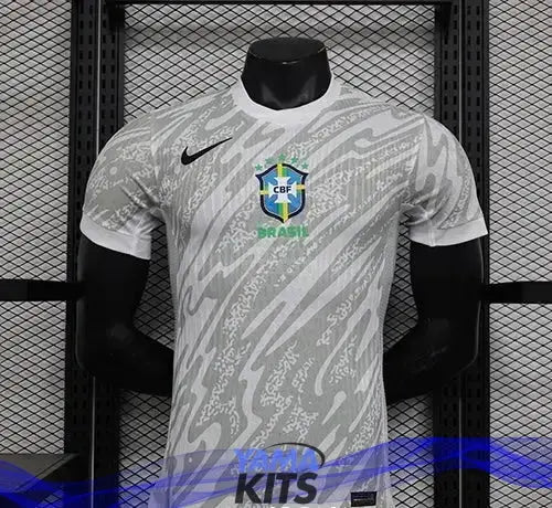Maillot Brésil Gardien « Gris » 2024/2025 Version Player - YamaKits