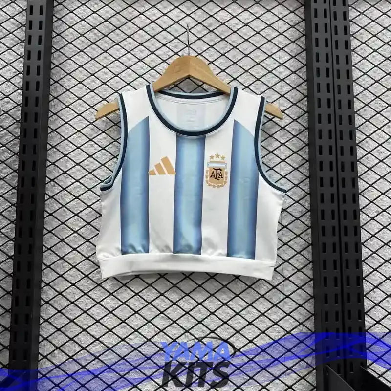 Crop Top foot Argentine sans manche domicile 2026/2027