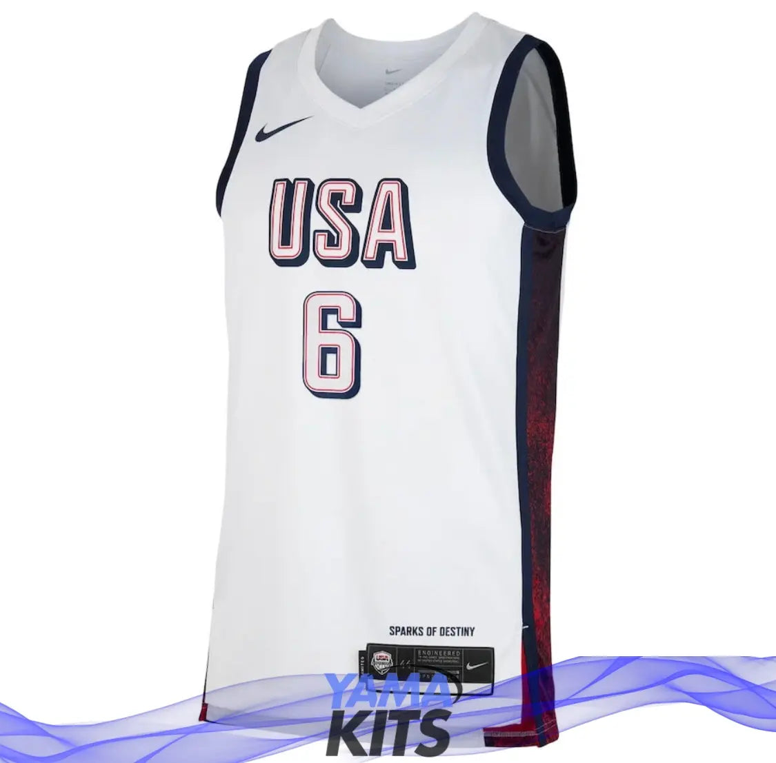 MAILLOT TEAM USA 2024 BLANC - YamaKits