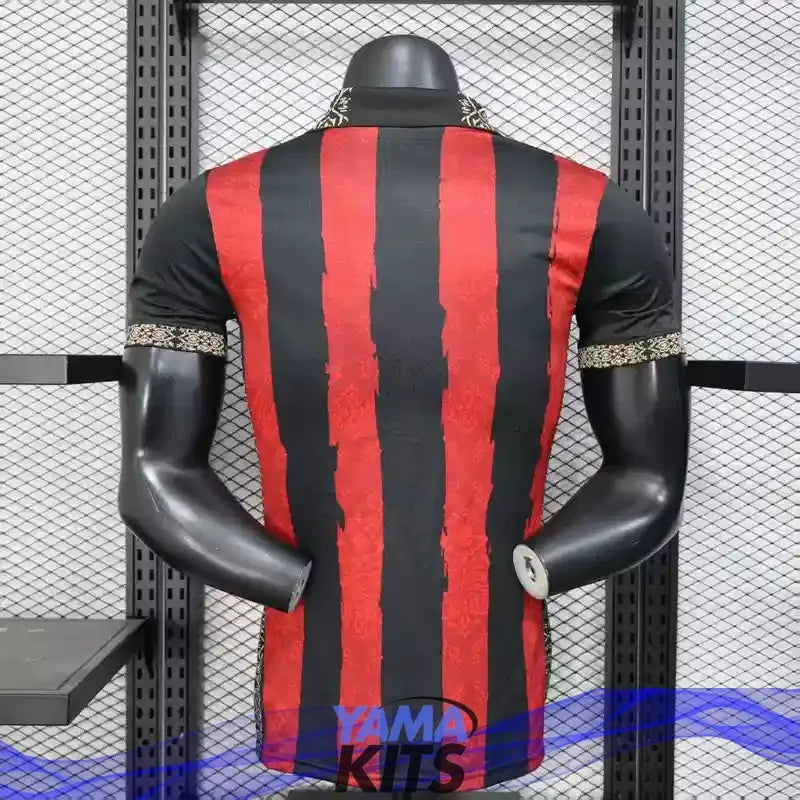 MAILLOT AC MILAN CONCEPT "noir, rouge" 2025/2026 Version Player YamaKits Foot
