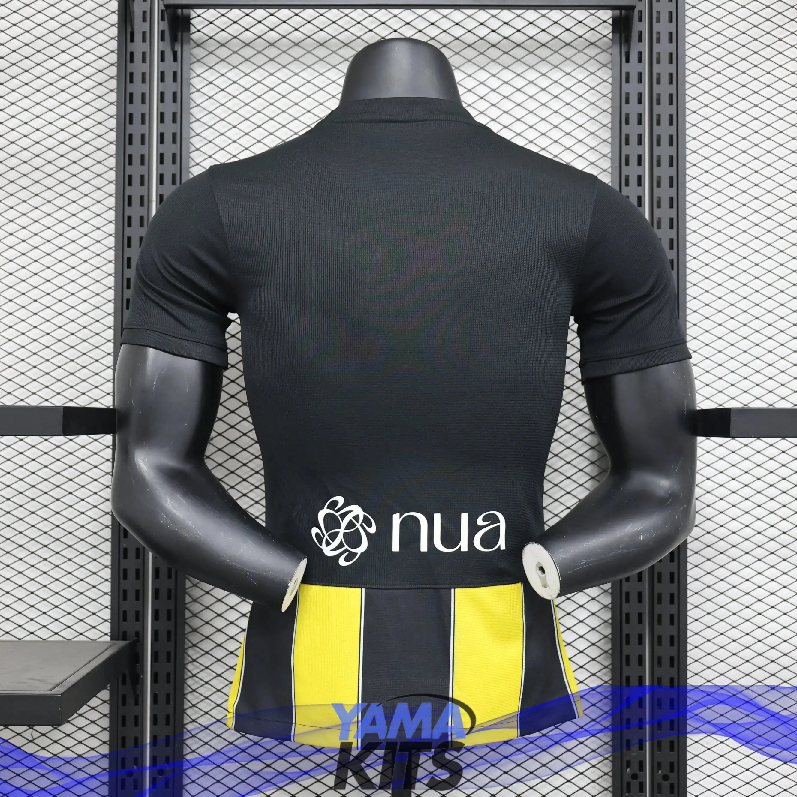 MAILLOT AL ITTIHAD DOMICILE "Noir, Jaune" 2023/2024 YamaKits Foot