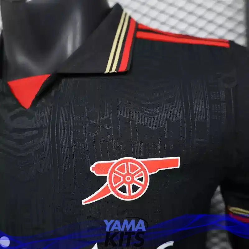 MAILLOT ARSENAL CONCEPT "Noir" 2025/2026 Version Player YamaKits Foot