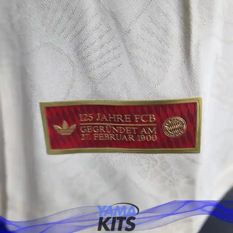 MAILLOT BAYERN MUNICH 125 ème ANNIVERSAIRE "Blanc" 2025/2026 Version Player YamaKits Foot