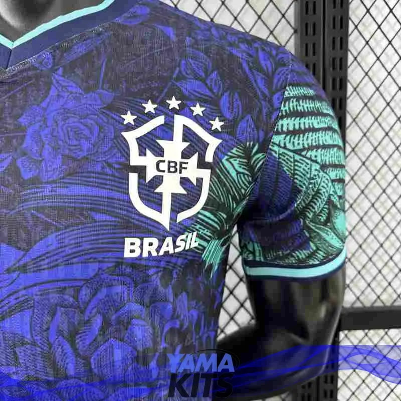 MAILLOT BRÉSIL CONCEPT "Bleu, vert" 2025/2026 Version Player YamaKits Foot