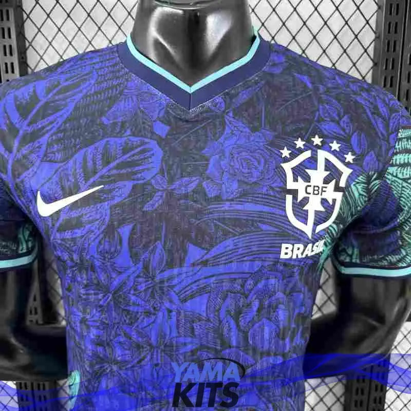 MAILLOT BRÉSIL CONCEPT "Bleu, vert" 2025/2026 Version Player YamaKits Foot
