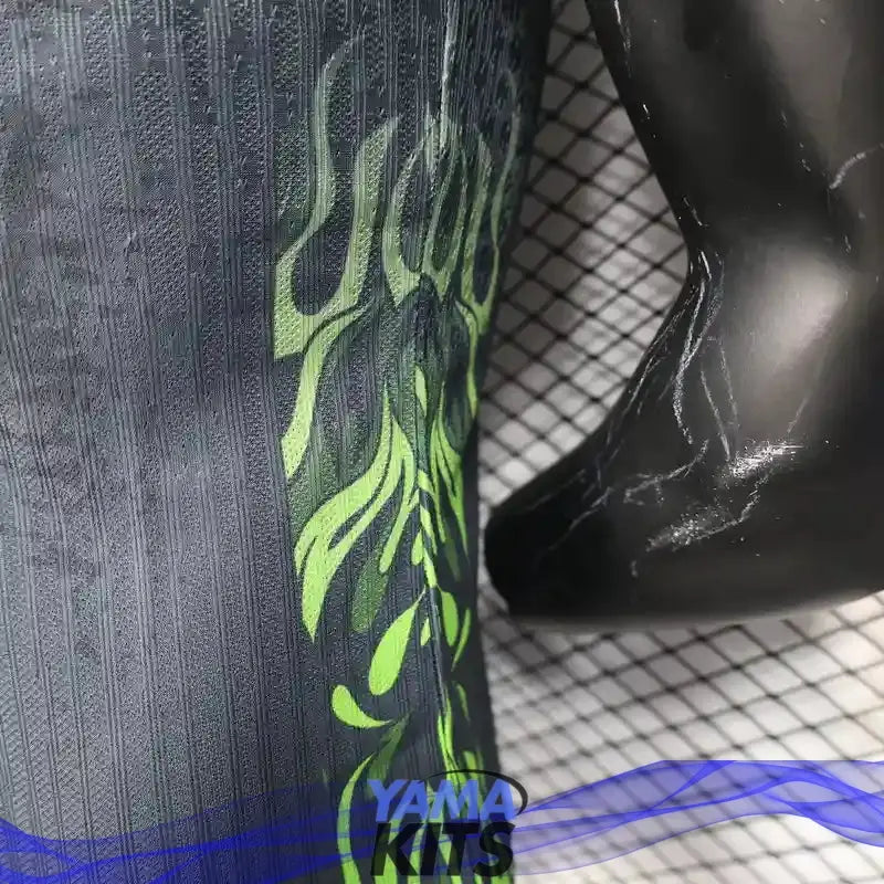 MAILLOT BRESIL CONCEPT "vert, flammes" 2025/2026 Version Player YamaKits Foot