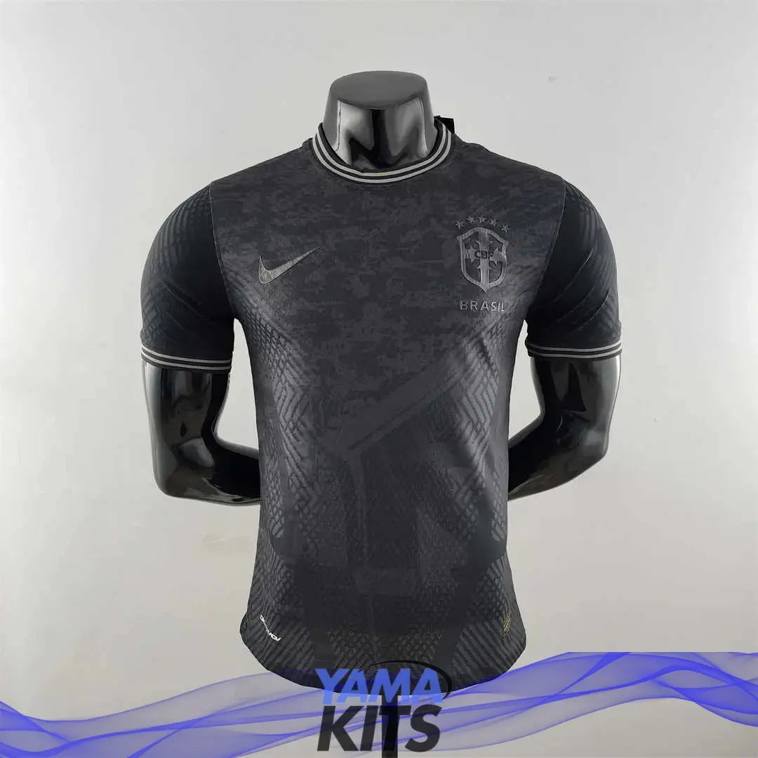 MAILLOT BRÉSIL BLACK 2022/2023 YamaKits Foot