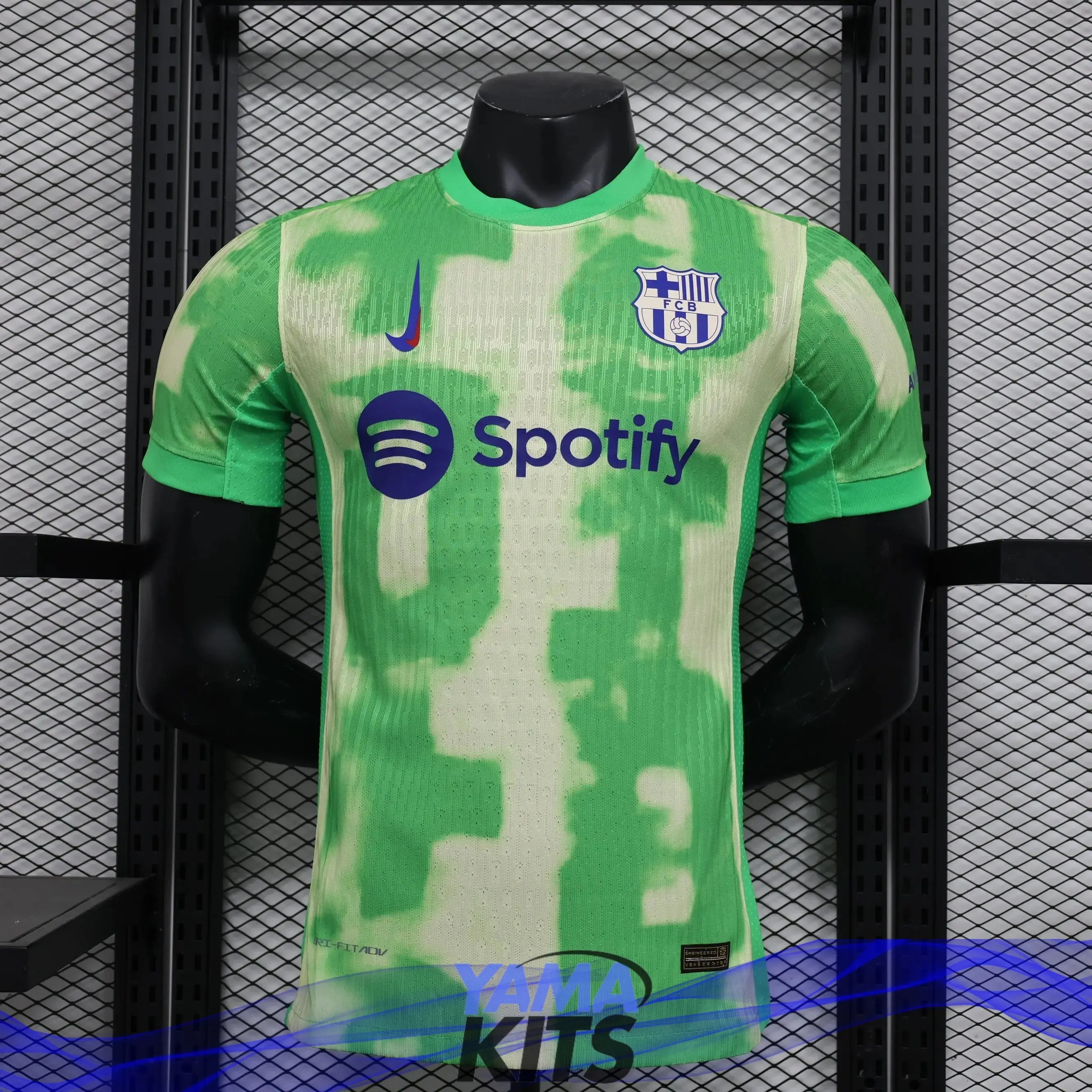 MAILLOT FC BARCELONE THIRD "Vert" 2024/2025 Version Player YamaKits Foot