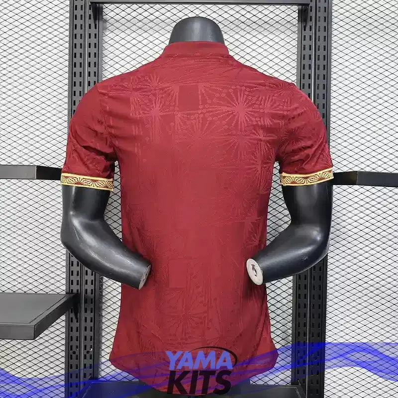 MAILLOT MEXIQUE CONCEPT "Gold, Rouge" 2025/2026 Version Player YamaKits Foot