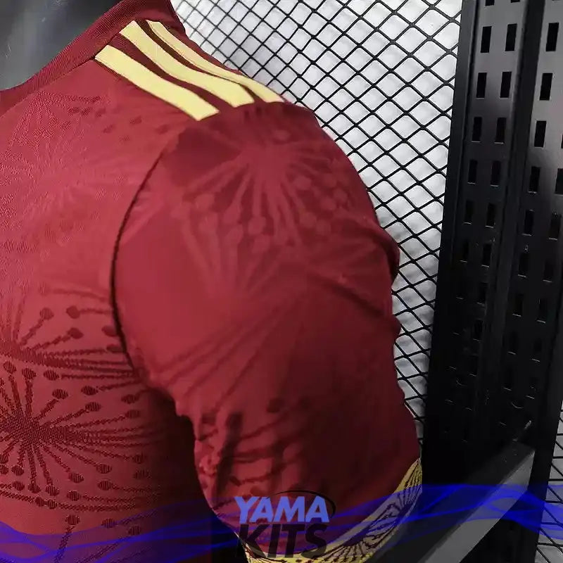 MAILLOT MEXIQUE CONCEPT "Gold, Rouge" 2025/2026 Version Player YamaKits Foot