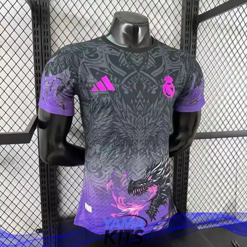 MAILLOT REAL MADRID CONCEPT "Dragons violet" 2025/2026 Version Player YamaKits Foot