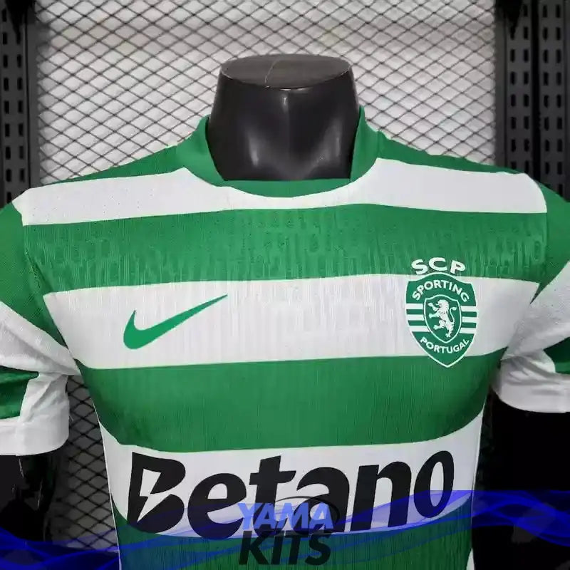 MAILLOT SPORTING LISBONNE DOMICILE 2025/2026 Version Player YamaKits Foot