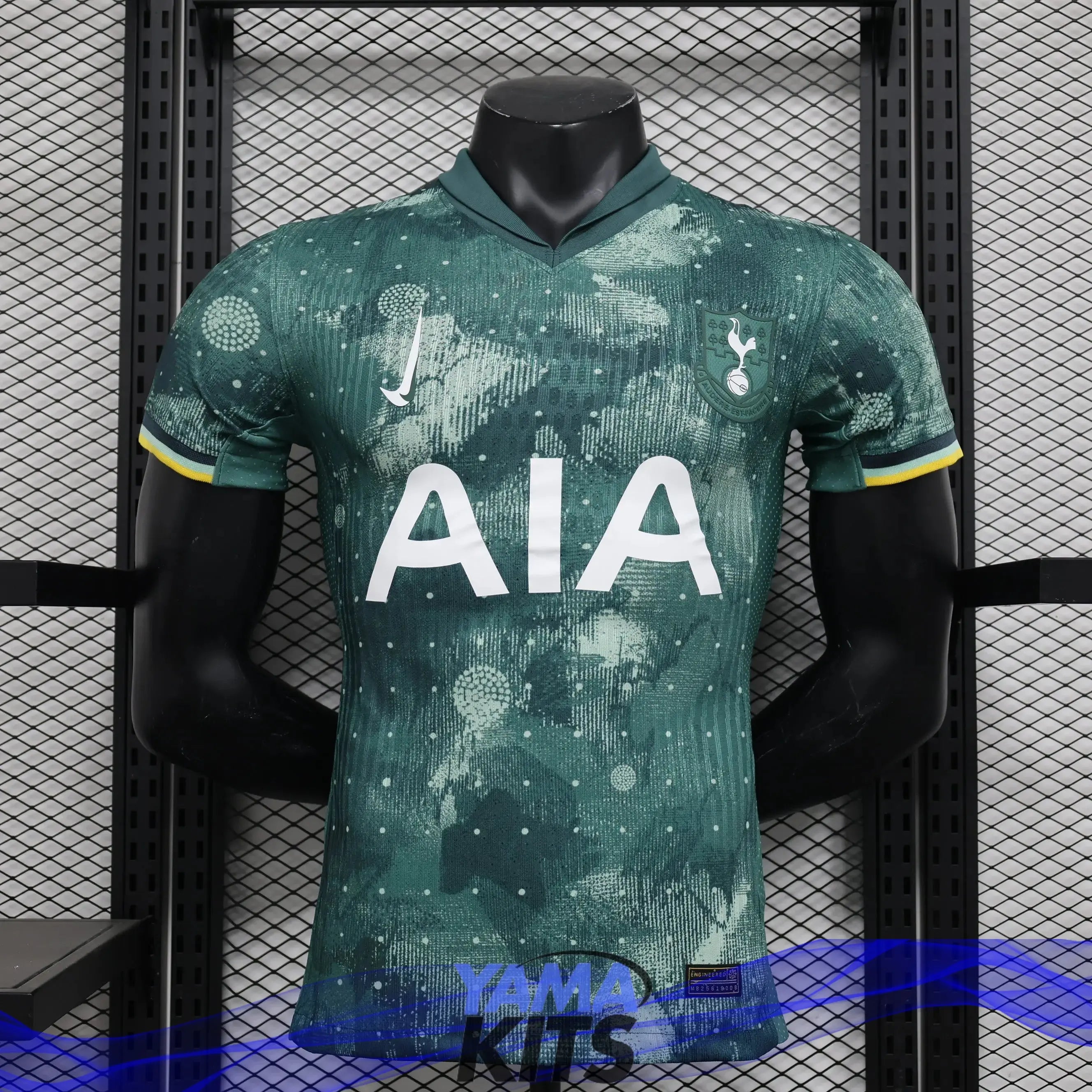 MAILLOT TOTTENHAM HOTSPUR THIRD "Vert" 2024/2025 Version Player YamaKits Foot