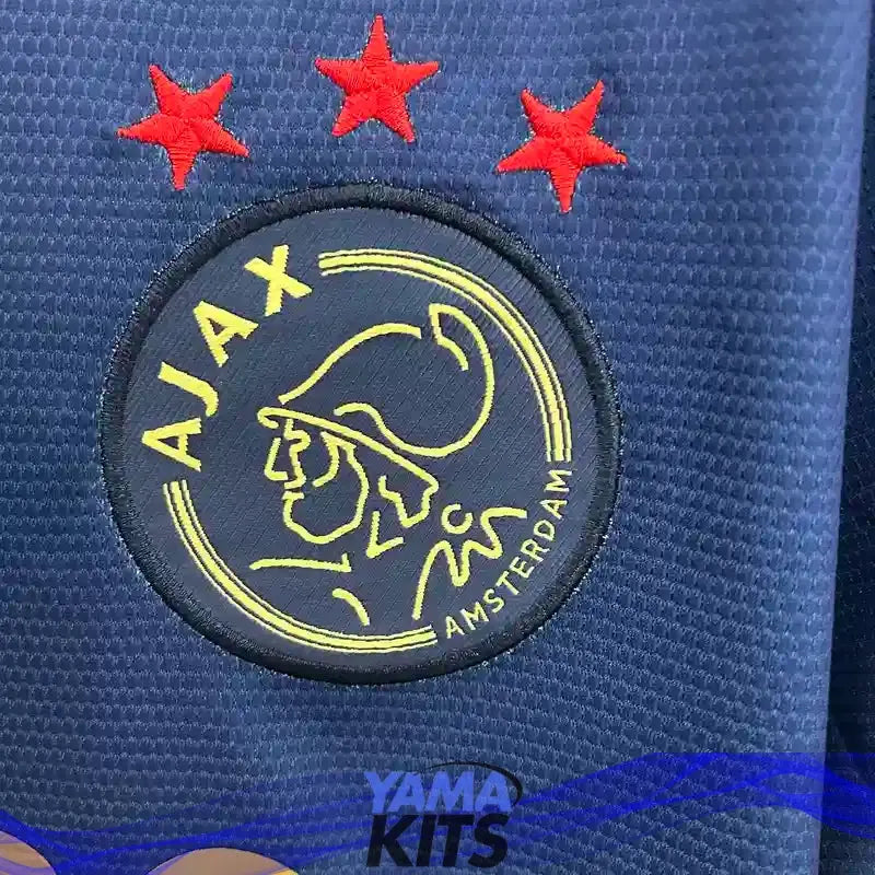 Maillot Ajax concept "Bob Marley, bleu" 2025/2026 YamaKits Foot