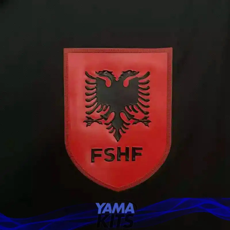 Maillot Albanie deuxième extérieur "Noir" 2025/2026 YamaKits Foot