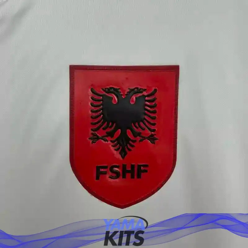 Maillot Albanie extérieur "Blanc" 2025/2026 YamaKits Foot