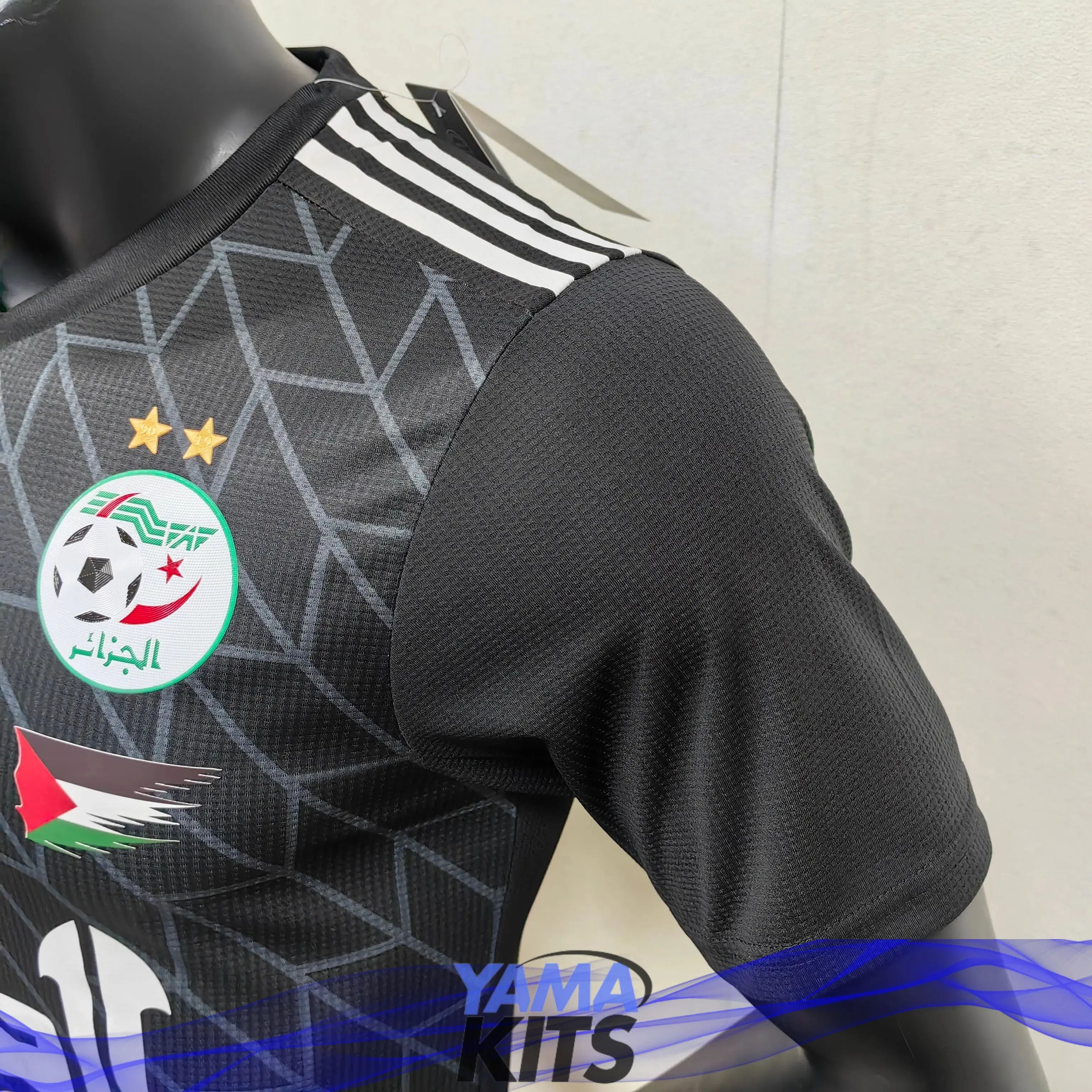 Maillot Algérie x Palestine concept "Noir" 2023/2024 YamaKits Foot