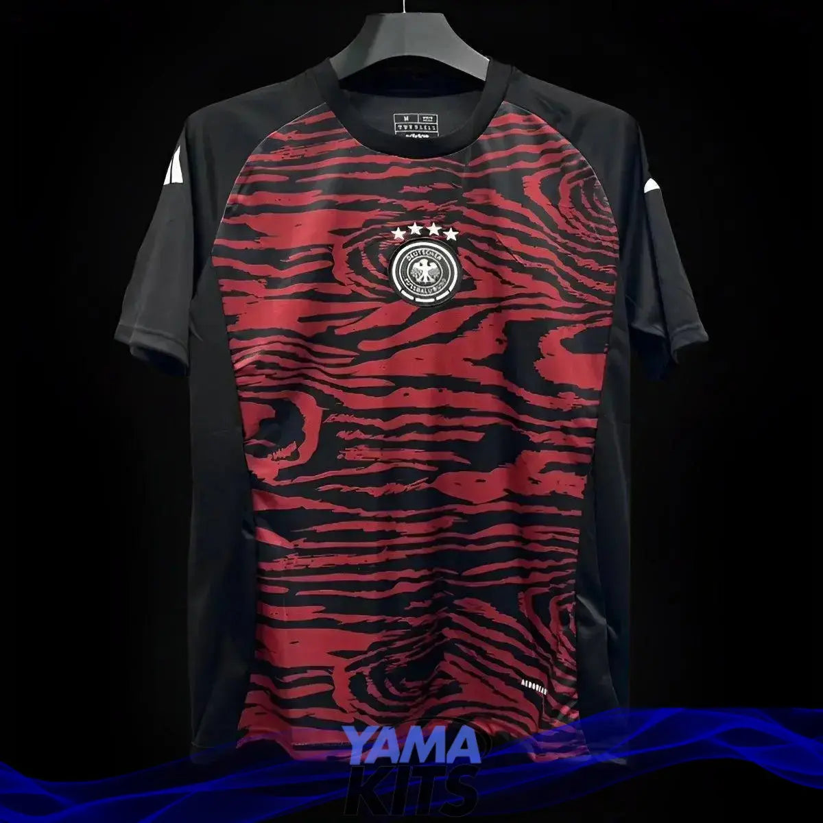 Maillot Allemagne d'Avant match "Noir,Rouge" 2024/2025 YamaKits Foot