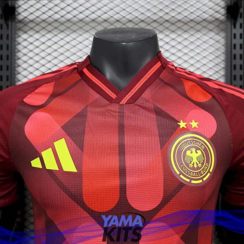 Maillot Allemagne extérieur Féminin "rouge" 2025/2026 Version Player YamaKits Foot