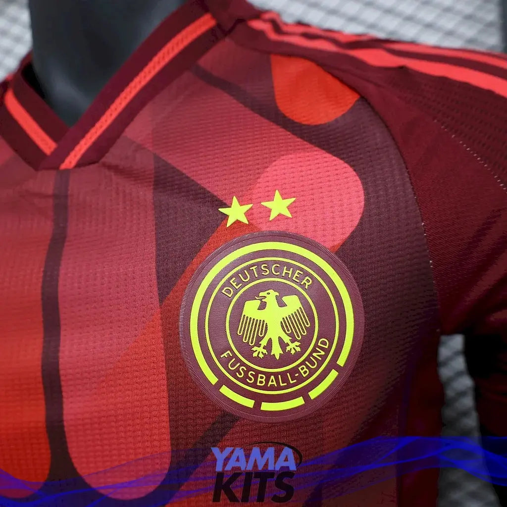 Maillot Allemagne extérieur Féminin "rouge" 2025/2026 Version Player YamaKits Foot