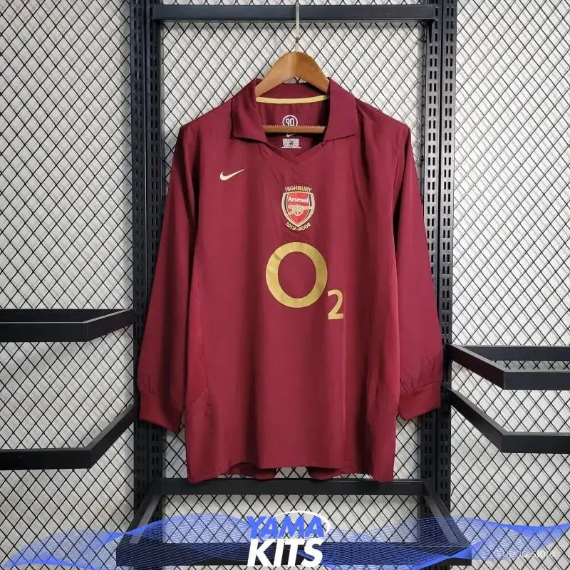 Maillot Arsenal Domicile Manches Longues 2005/2006 Classic Shirtss
