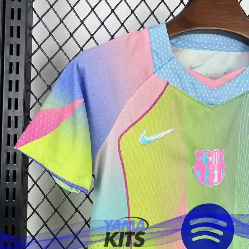 Maillot Barcelone enfant concept "jaune,rose" 2025/2026 YamaKits Foot