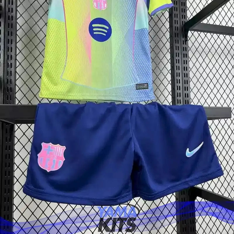 Maillot Barcelone enfant concept "jaune,rose" 2025/2026 YamaKits Foot