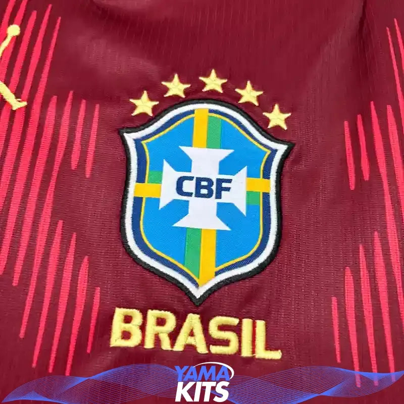 Maillot Brésil concept "Rouge" 2026/2027 YamaKits Foot
