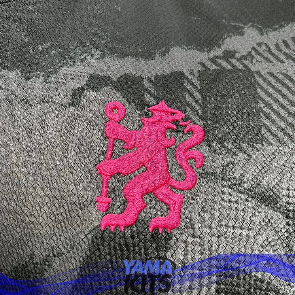 Maillot Chelsea Third "Noir, rose" 2024/2025 YamaKits Foot