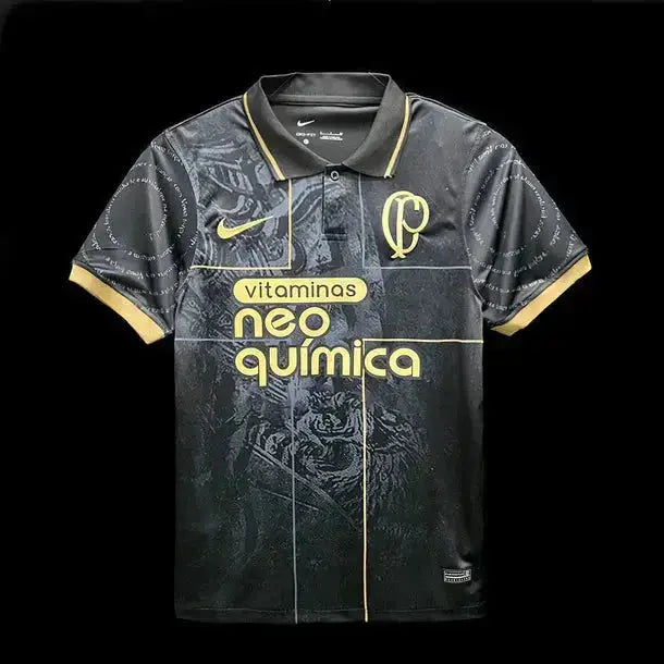 Maillot Corinthians Concept "Noir, doré'" 2022/2023 YamaKits Foot