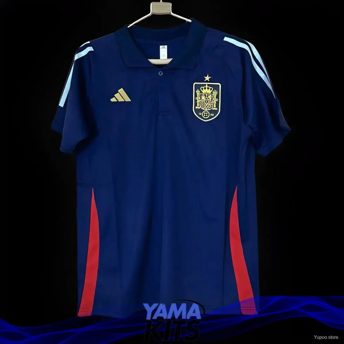 Maillot Espagne Polo "Bleu Marine" 2024/2025 - YamaKits