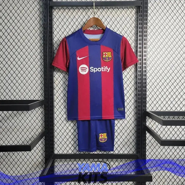 Maillot FC Barcelone enfant Domicile 2023/2024 YamaKits Foot