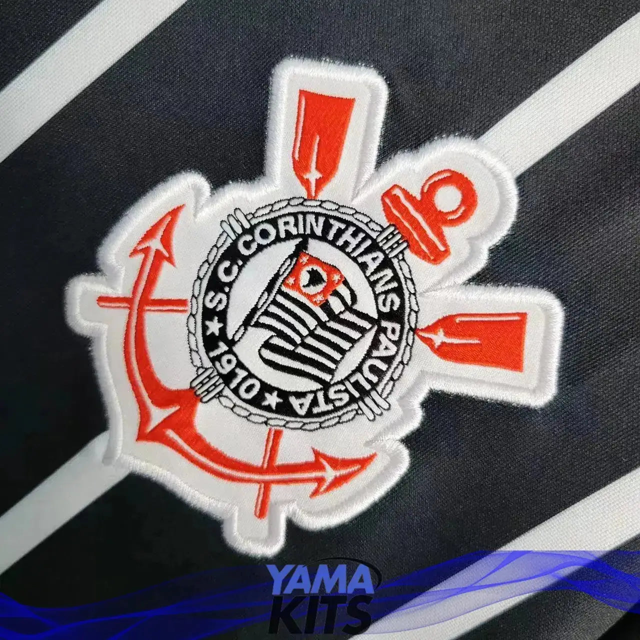 Maillot Femme Corinthians Extérieur "Noir" 2023/2024 YamaKits Foot