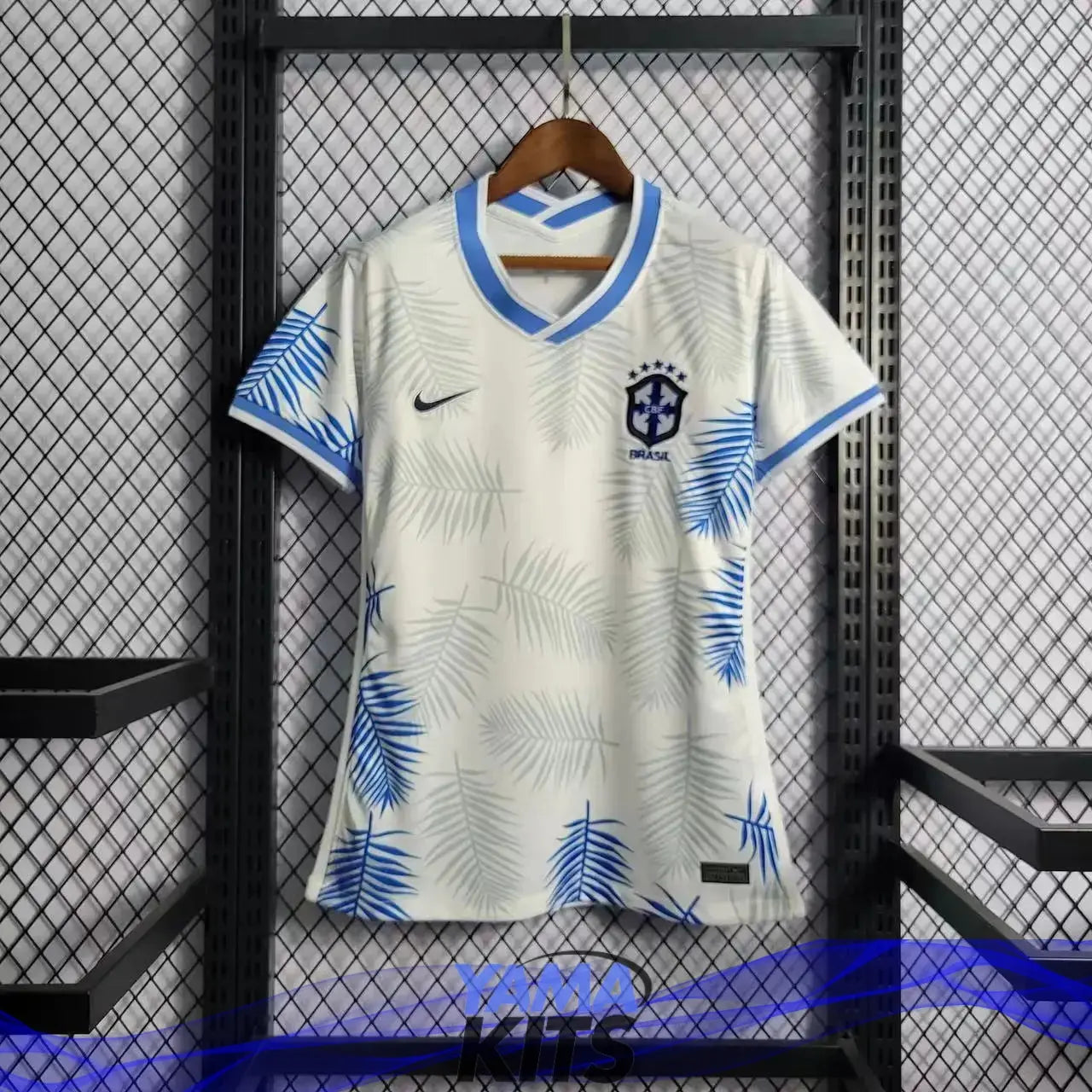 Maillot Femme du Brésil Concept « feuilles bleues » - YamaKits